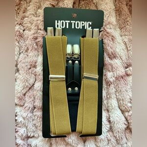 Hot Topic Suspenders - Mustard NWT